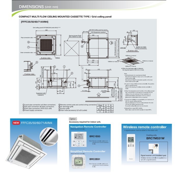 DAIKIN FFFC35AVM4a