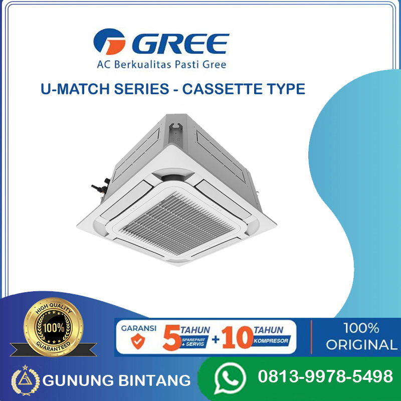 GREE GULD100T1/A-S (R32) U-MATCH SERIES 4 PK - CASSETTE TYPE INVERTER