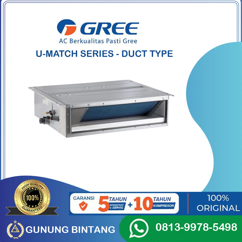 GREE GFC-24PH/I (R32) U-MATCH SERIES 2,5 PK - DUCT TYPE NON-INVERTER
